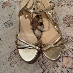 Gold Strappy Sandals